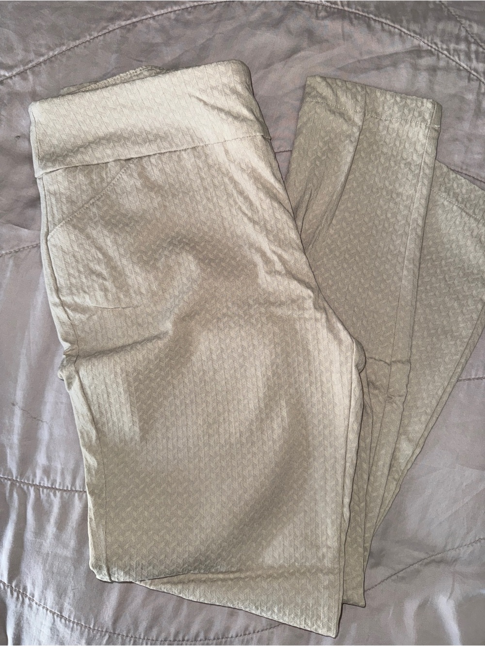 Versona Beige Textured Chinos